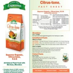 Espoma Organic® Citrus-tone® Citrus And Avocado Food -Macys Shop 38051 1
